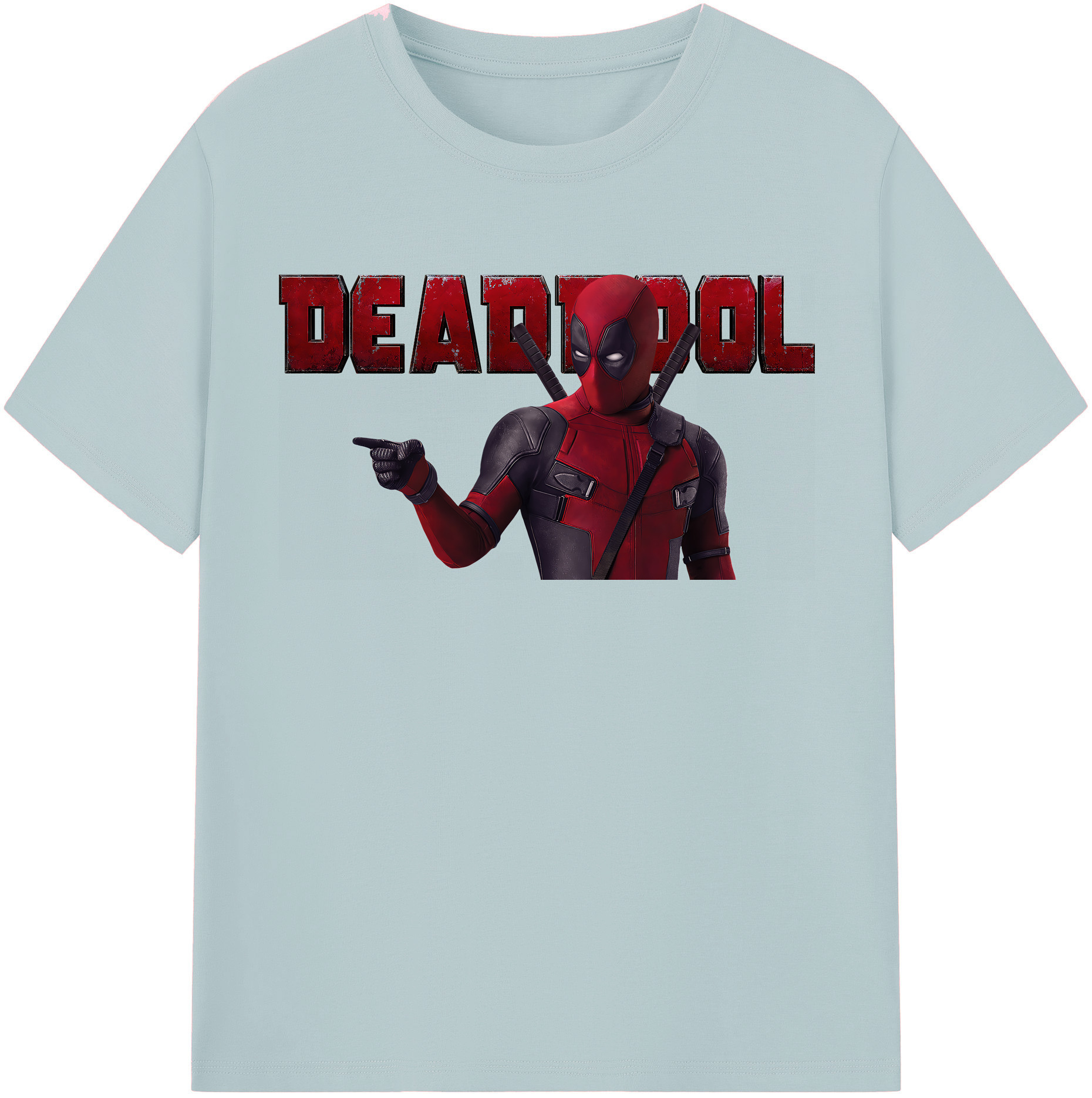 （画像用） Deadpool デッドプール 綿100％半袖Tシャツ（フロントプリント）